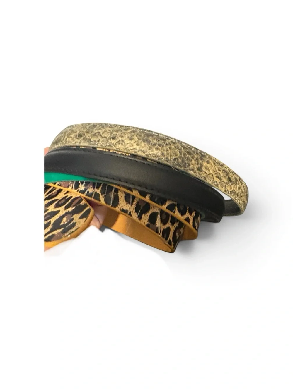 Women’s Mixed-Color Belt Pack - Green, Black, animal print & Snake-Print
